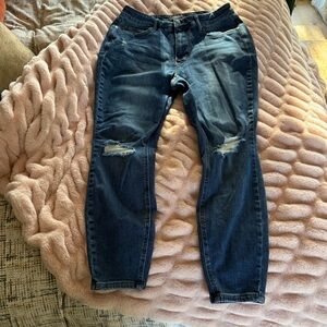 Judy Blue Los Angeles Skinny Fit 16W Distressed Blue Jeans
